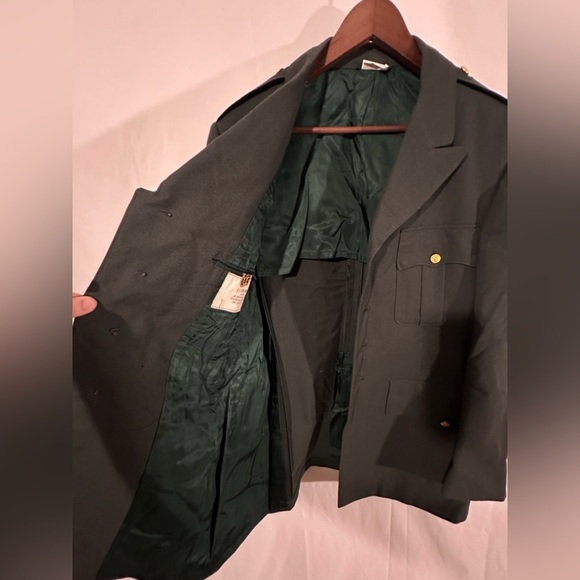 Vintage U.S. Army Class A Dress Green Wool Coat – 42L (FSN 8405-286-5173 Vietnam - Picture 8 of 9